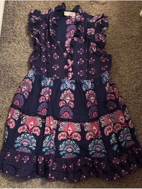 navy drop waist dawson midi dress Women's High Neck Dropped Waist Midi A-Line Dress